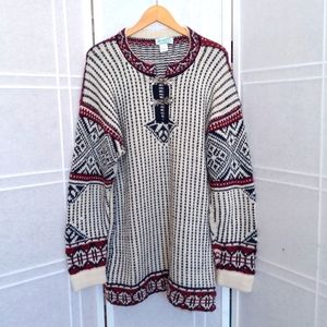 Amazonias hand knitted alpaca tunic sweater